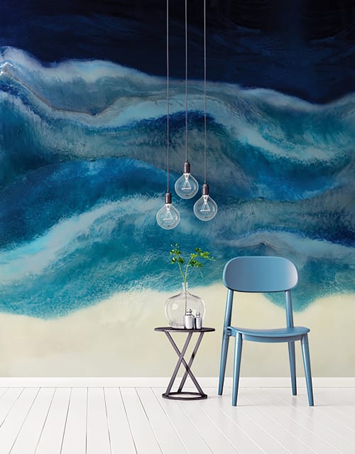 Nordic Voyage Wallpaper Mural | Wall Treatments by MELISSA RENEE fieryfordeepblue  Art & Design