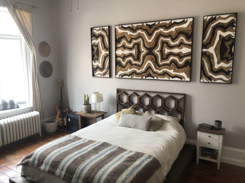 Barcelona Triptych | Wall Hangings by Sage Woodworks