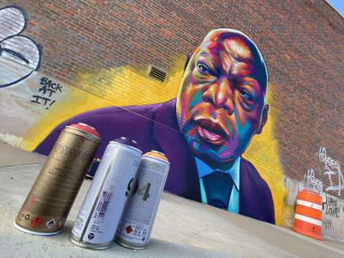 John Lewis Tribute mural | Street Murals by Detour