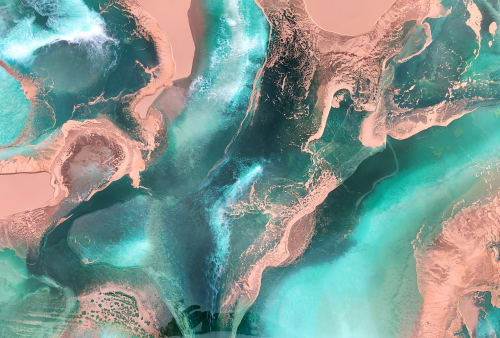 Copper Bay | Oil And Acrylic Painting in Paintings by Art By Skevi