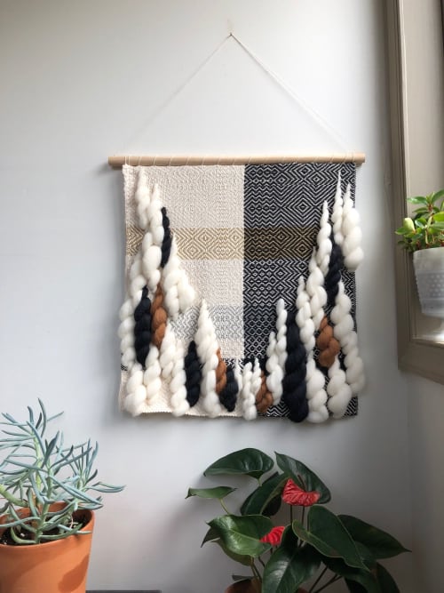 Night and Day Wall Hanging | Wall Hangings by Little Black Sheep Studio | Private Residence - Providence Forge, VA in Providence Forge