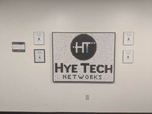 Hye Tech logo | Wall Hangings by Erik Jensen Art | Hye Tech Network and Security Solutions in Phoenix