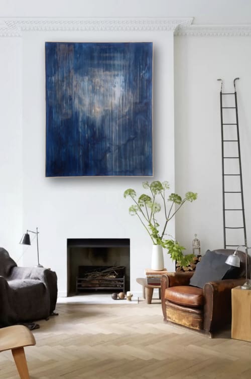 Blue Veil | Paintings by El Løvaas | DEL MAR in Del Mar