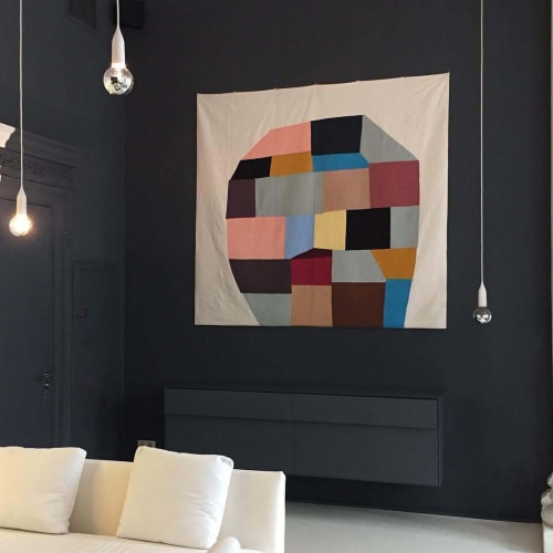 Tapestry (Head) | Art & Wall Decor by Sabine Finkenauer | Iberostar Las Letras Gran Vía in Madrid
