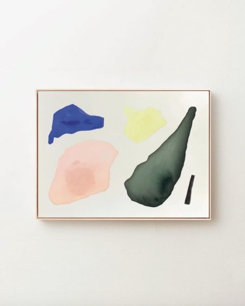 summer of orange wine, 36" x 48" | Oil And Acrylic Painting in Paintings by maja dlugolecki