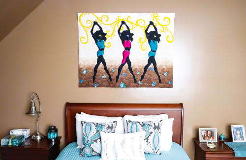 Let's Here It For the Girls | Tapestry in Wall Hangings by Quilted Artistry by Renee