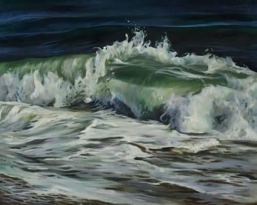 Ocean #14 | Oil And Acrylic Painting in Paintings by Lindsey Millikan