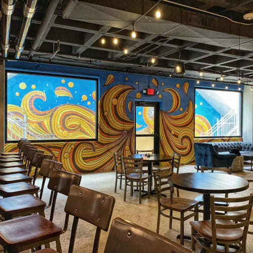 Indoor Mural | Murals by Lisa Quine | Southern Tier Brewery Cleveland in Cleveland