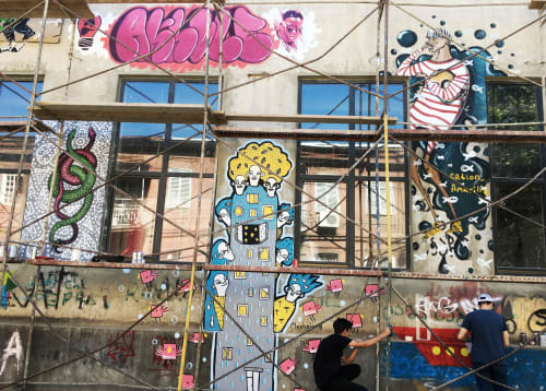 Fabrikaffitti 2016 and Masholand's First Street Art | Murals by Masholand | Fabrika Tbilisi in T'bilisi