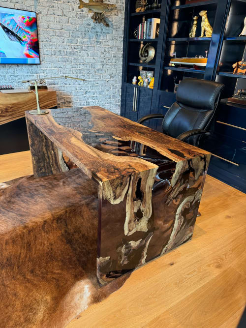 Waterfall Epoxy Coffee Table - Resin Table | Tables by Tinella Wood