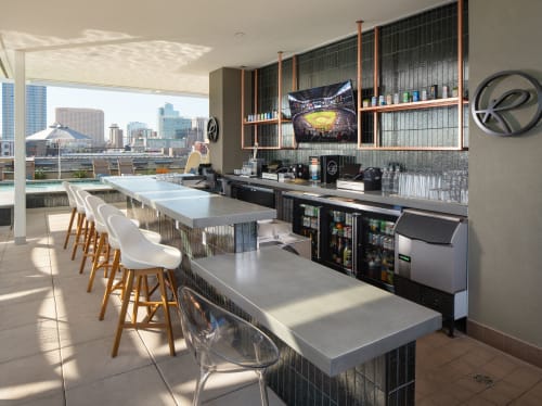 Cambria Hotel Rooftop Bar | Interior Design by SlabHaus | Cambria Hotel Downtown Phoenix Convention Center in Phoenix
