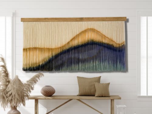 Dip Dyed Wall Hanging- ZORKE 35 | Macrame Wall Hanging in Wall Hangings by Olivia Fiber Art