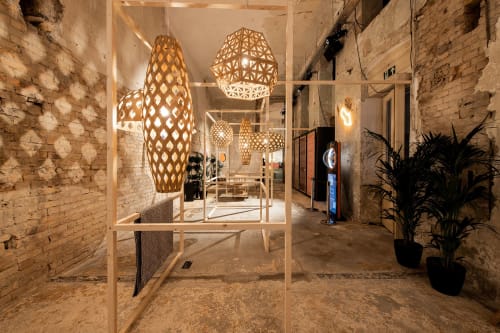 ADAMLAMP Bamboo Lights Hexagonal 360DESIGN Budapest | Pendants by ADAMLAMP | Budapest in Budapest