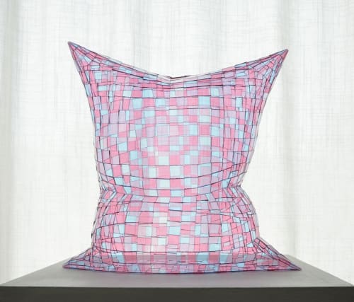 Pink and Blue Pillow | Sculptures by Colin Roberts Art
