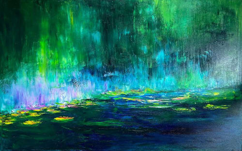 Fairy's Cove II | Oil And Acrylic Painting in Paintings by Checa Art