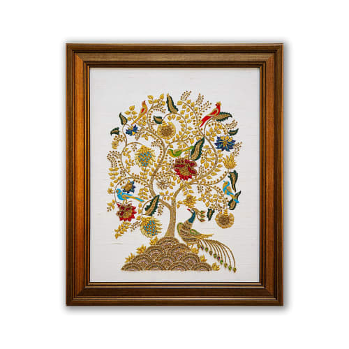 Wishing Tree Wall Art Décor | Yggdrasil Wall Embroidery Hang | Wall Hangings by MagicSimSim