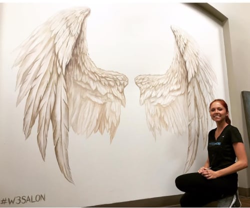 Wing | Murals by Art by Andrea Ehrhardt | W3 Salon in Springfield