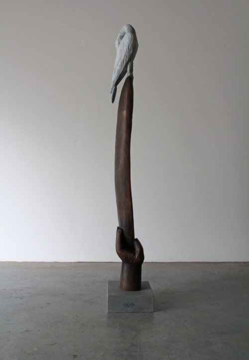 peace | Sculptures by Mike Nicholls | Jardan Melbourne Store in Richmond