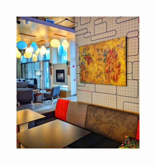 Aloft Collection | Paintings by Soulscape Fine Art + Design by Lauren Dickinson | Aloft College Station in College Station