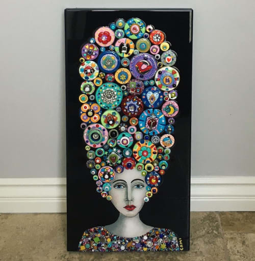 "Blooming Muse" - 12" x 24" | Art & Wall Decor by Cami Levin