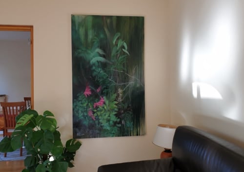 Rainforest with flowers | Paintings by Art by Bgr / Benedicte Grange Rogulski