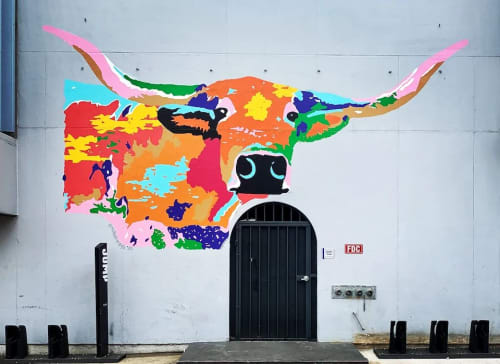 BEVO | Murals by Micheline Halloul | The Castilian in Austin