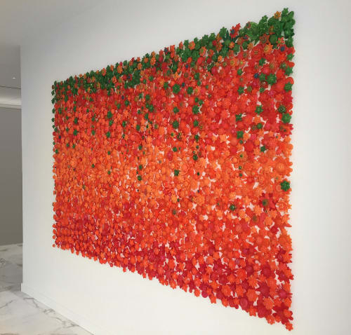 Tangerine Garden | Wall Hangings by Carson Fox Studio | Kirkland & Ellis LLP in San Francisco