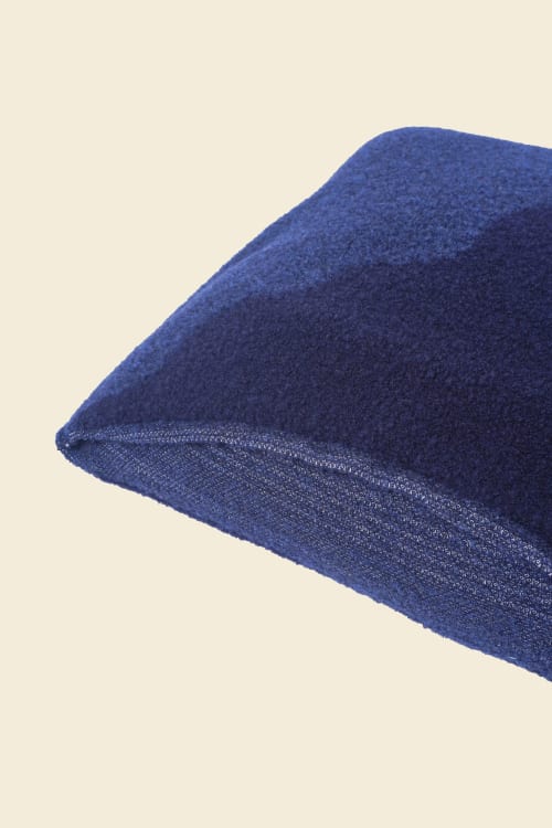 Plush Pillowcase in Blue/Navy | Pillows by BOI