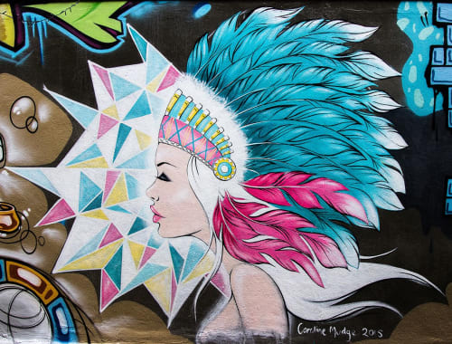 Caffiend Graffiti  Alley Mural | Street Murals by Caroline Mudge | Caffiend in Cairns City