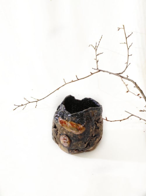 Ceramic vase, wabi-sabi style "ORIGINAL WABI-SABI" | Vases & Vessels by APMB GALLERY_UKRAINE