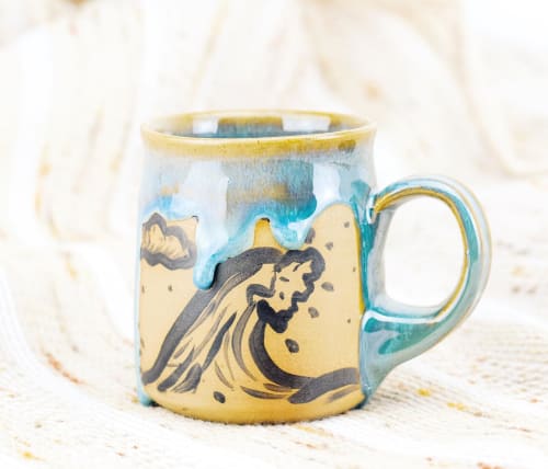 Ceramic Wave Mug | Cups by Julo Pottery Co.