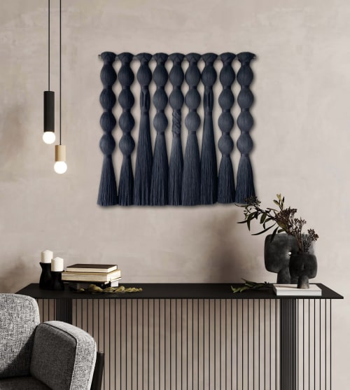 Abacus Velvet Black | Wall Hangings by Vita Boheme Studio