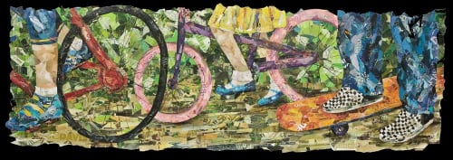 Family Adventure on Wheels | Paintings by Eileen Downes
