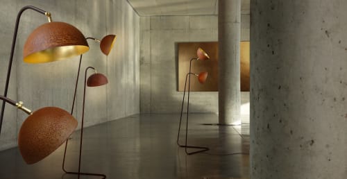 The Queen Floor Double Lamp | Lamps by Marie Burgos Design and Collection