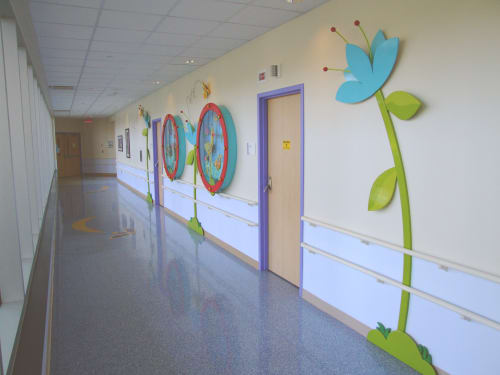 Gone Fishin’ Corridor | Art & Wall Decor by Gannon Ogilvie | Monroe Carell Jr. Children's Hospital at Vanderbilt in Nashville