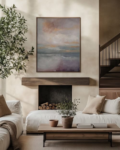 On Mystic Seas – Framed Abstract Seascape Print | Prints by Alpenglow Workshop