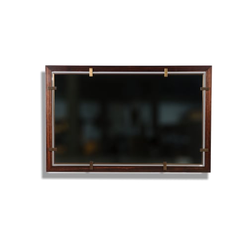 Bronze and Macassar Ebony Wall Mirror by Costantini, Marco | Decorative Objects by Costantini Design
