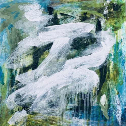 Dune Grasses B | Oil And Acrylic Painting in Paintings by Darlene Watson Abstract Artist