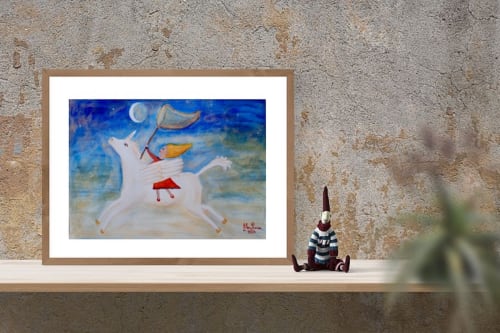 Allow yourself to dream | Oil And Acrylic Painting in Paintings by Elena Parau