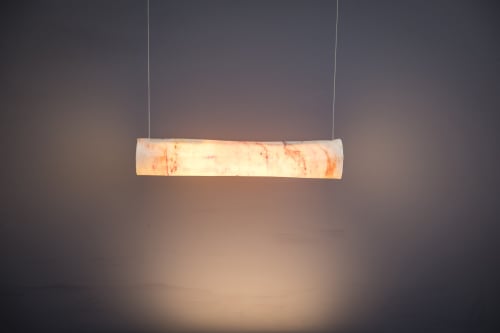 Lucent Porcelain Pendant in red/orange | Pendants by Sarah Tracton