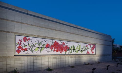 Bougainvillea | Murals by Mary Shindell