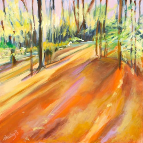 Autumn's Reach | Paintings by Shirley Bavonese | Private Residence, Ann Arbor in Ann Arbor