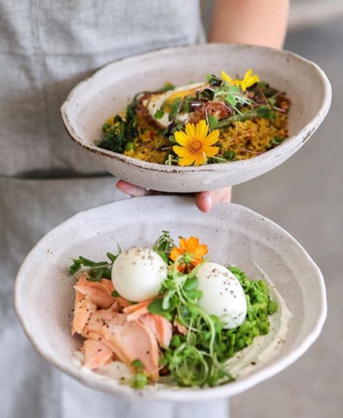 Stoneware Bowl | Tableware by Elke Lucas Ceramics | VanillaFood Organic Cafe in Noosa Heads