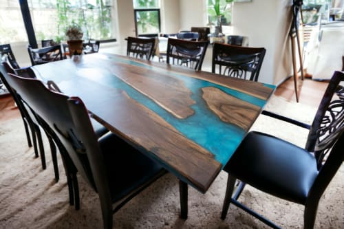 Epoxy Dining Table, Epoxy Resin Table, Epoxy Wood Table | Tables by Innovative Home Decors