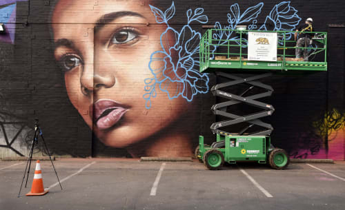 Mural painted for Wide Open Walls 2020 mural festival.