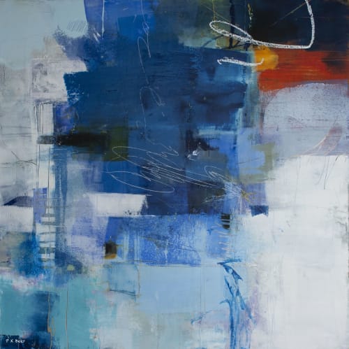 Singing The Blues | Paintings by Pamela K Beer Contemporary Fine Art | Gray Sky Gallery in Seattle