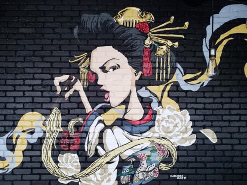 Jinya Geisha Mural By Alixandra Jade (Alixandra Jade Art & Design Co ...