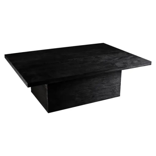 Reclaimed Black Oak Rectangular Coffee Table | Tables by NO AGE FURNITURE STUDIO