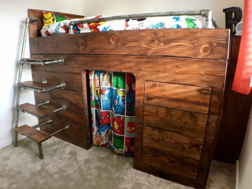Industrial child’s play bed | Beds & Accessories by Nathan Christopher