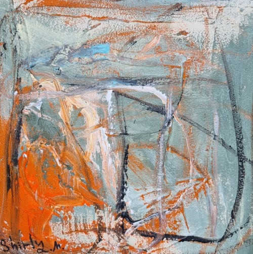 "Under the Tree" | Oil And Acrylic Painting in Paintings by Shirly Maimom Art